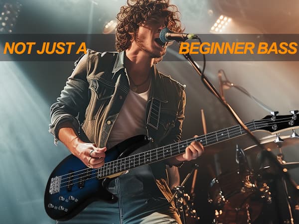 Ktaxon 4 String Electric Bass Guitar, Full Size Standard Right Handed Rosewood Fingerboard Beginner Kit with Cable Wrench Tool (Lake Blue)