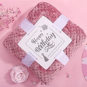 Birthday Gifts for Women, Happy Birthday Gifts for Her, Mom, Sister, Best Friend, Girlfriend, Coworker, Wife Bday Gift Ideas, Unique Relaxing Spa Birthday Gift Basket for Women Care Package w/Blanket