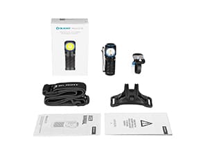 OLIGHT Perun 2 Mini Headlamp 1100 Lumens LED Head Flashlight, Rechargeable Headlight with Red Light Option, Great for Working, Hiking, Camping and Climbing (Black Cool White: 5700~6700K)