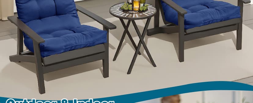 Adirondack Chair Cushion, Thick Indoor/Outdoor Rocking Chair Cushion with High Elasticity PP Cotton Water-Resistant Patio Furniture Cushions High Back Seat Pads for Porch Yard Lawn Chairs 44x19x4