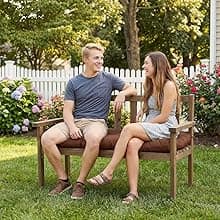 Adirondack Chair Cushion, Waterproof Indoor/Outdoor Rocking Chair Cushion ,44inch/48inch High Back Patio Cushions with Ties,Waterproof,Sunscreen and Fade-Resistant (Navy Blue, 44x20in)