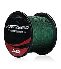 RUNCL 8 Strands Braided Fishing Line - High Visibility Colored Braid Line, Super Strong, Abrasion Resistant, No Stretch, 328yds/546yds/1093yds, 12lb to 100lb for Saltwater or Freshwater Fishing