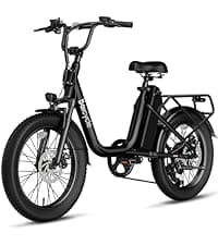 Upgraded Electric Bikes for Adults with 750W/1500W Peak Motor 20" Fat Tire E Bike with 28 MPH 90 Miles Max Range 48V Removable Battery EBike Electric Bicycle Commuter Ebikes