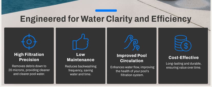 Pool Filter Sand, Premium Filtration with Pure Silica Formula, 50 Lbs - Swimming Pool System Accessories and Supplies for Cleaning and Maintenance