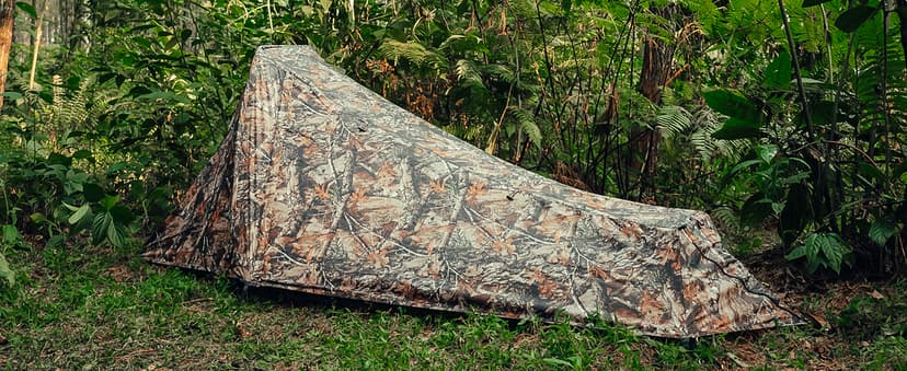GEERTOP Ultralight Bivy Tent for 1 Person 3 Season Waterproof Single Person Backpacking Tent for Camping Hiking Backpack Travel Outdoor Survival Gear