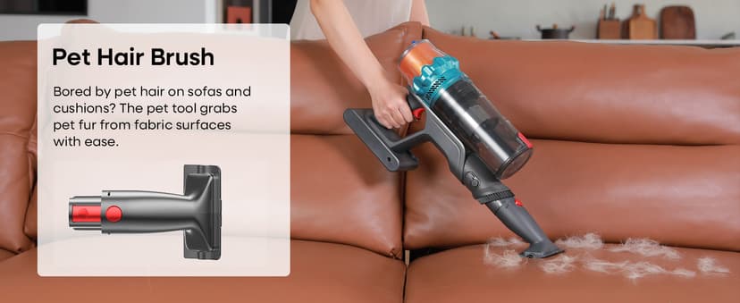 ElecKeys Cordless Vacuum Cleaner, 600W 50KPA 70Mins Self-Standing Vacuum Cleaners for Home, Stick Vacuum with Touch Screen, Upgraded Anti-Tangled Vacuum Cordless for Pet Hair, Floors, Carpets, Gold