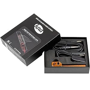 KNA NG-2 Portable Piezo Nylon String Classical Flamenco Guitar Pickup – Natural Acoustic Tone, Lightweight, Detachable, Onboard Volume Control, Passive No Battery Required, Easy Installation