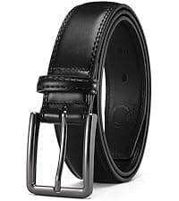 CHAOREN Reversible Belt Men 1 Piece - 1.25" Leather Dress Belt - Trim to Fit for Elegant Style