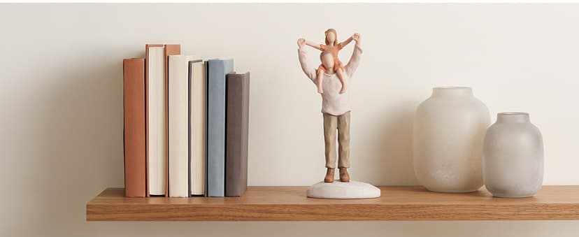 Hand-Painted Shoulder-Ride Sculpture in Gift Box for Father's Day, Birthdays, Christmas, Weddings and Home Display Storieme Father Daughter Figurine, Gift for Dad Birthday from Daughter B0F8V8VJNH