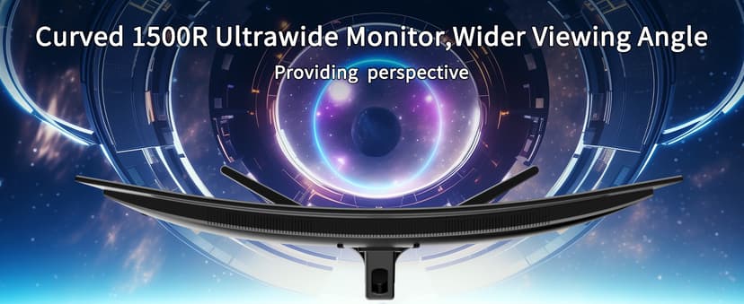 SANSUI 32-Inch Curved Gaming Monitor WQHD 2560 x 1440 180Hz Curved 1500R -Fast VA,1ms(OD), HDR, 300nits, sRGB 125%, DCI-P3 95%, FreeSync, HDMI x2, DP1.4x2(DP Cable Included)