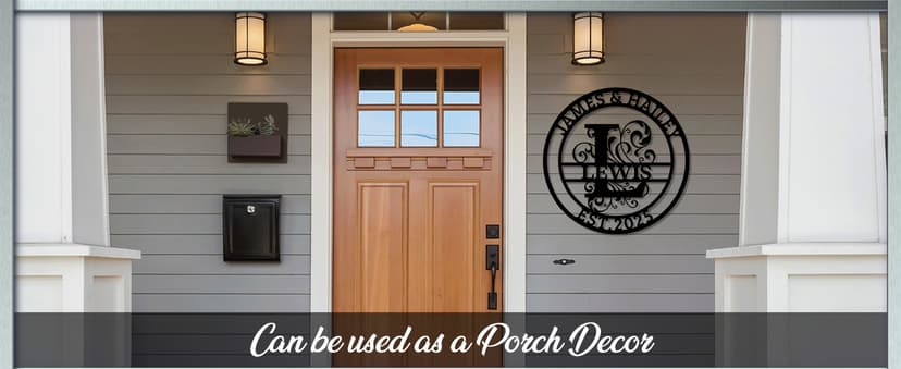 Custom Signs Outdoor Metal, Personalized Name Sign, Family Last Name Sign Home Decor, Initial Monogram Wall Metal Art, Customized Wedding Christmas Housewarming Gifts