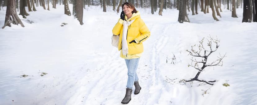 Ablanczoom Womens Winter Snow Boots With Warm Fur Lining Comfortable Booties Non Slip Waterproof Outdoor Shoes