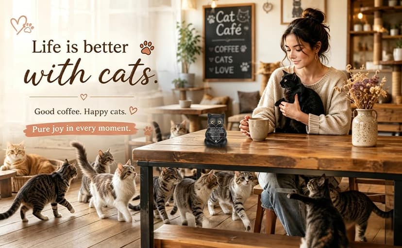 Uplifting Present for Women, Motivational Decor for Office, Affirmation Kitty Figurine, Cat Lover Gifts for Women Appreciation Gift for Cat Lovers, Encouraging Gift for Cat Lovers, XXS22 B0G12RSTWW