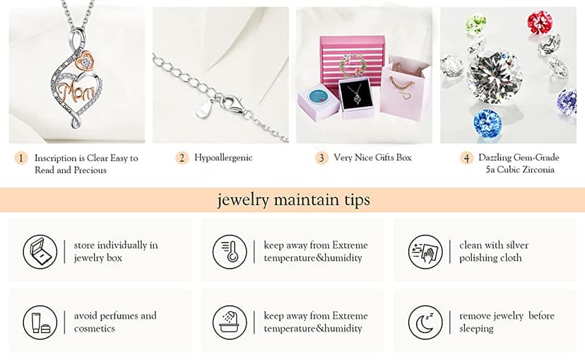 Gifts for Women, Mom Nana Grandma Necklace for Women, Birthday Mothers Day Jewelry Gifts for Mom Grandma Wife from Daughter Son