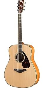 Yamaha FS800J Small Body Solid Top Acoustic Guitar, Natural, Concert