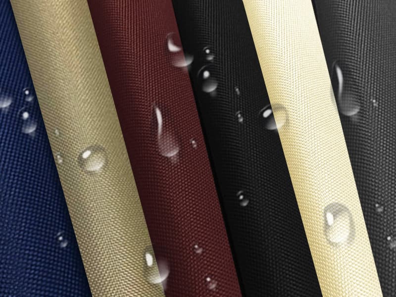 Waterproof Canvas Cloth Fabric by The Yard 60" W 600D Oxford Polyester Upholster Fabric Water Resistant Material for Outdoor Furniture Chair Cushion Cover DIY Sewing (1 Yard, Khaki)