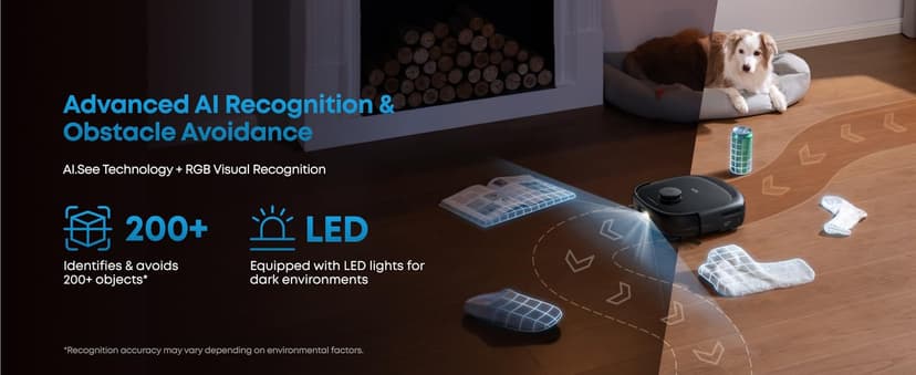 eufy Robot Vacuum E28, Portable Carpet for Deep Cleaning, HydroJet System with Roller Mop, All-in-One Robot Vacuum and Mop Combo, 20,000 Pa Suction, Zero-Tangling, Corner-to-Edge Cleaning (Upgraded)
