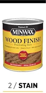 Minwax 222404444 Wood Finish, Special Walnut Stain, Half Pint