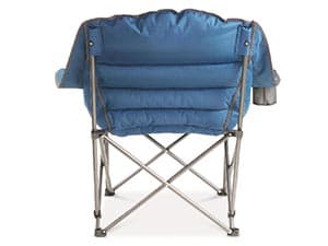 Guide Gear Oversized Extra Large Padded Camping Chair, Portable, Folding, Large Camp Lounge Beach Chairs for Outdoor, Adults, Men and Women, Heavy-Duty 400 Pound Capacity, with Cup Holder Blue