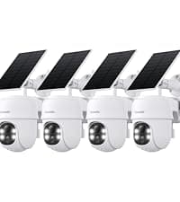 Cinnado 2K Home Security Cameras-2.4Ghz WiFi Indoor Camera with 360° Motion Detection for Pets/Nanny/Baby/Dog, 2 Way Audio, 24/7 SD Card Storage, Cloud Storage, Works with Alexa & Google Home, D1 4P