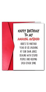 GYYsweetus Funny Husband Birthday Card, Sexy Birthday Gift, Rude Bday Card for Boyfriend, Humorous Birthday Card from Wife Girlfriend (Come Get Them)