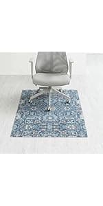 Anji Mountain Rug'd Office Chair Mat for Carpet & Hardwood Floor - Jacquard Woven, Anti-Slip Backing, Low Pile, Floor Protector Desk Chair Mat, Office Rugs for Rolling Chairs (Tamanrasset - 36" x 48")