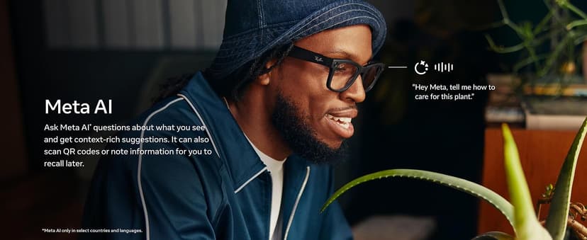 Ray-Ban Meta (Gen 1), Wayfarer, Shiny Black | Smart AI Glasses for Men, Women — 12 MP Ultra-Wide Camera, Open-Ear Speakers for Audio, Video Recording and Bluetooth — Green Lenses — Wearable Technology