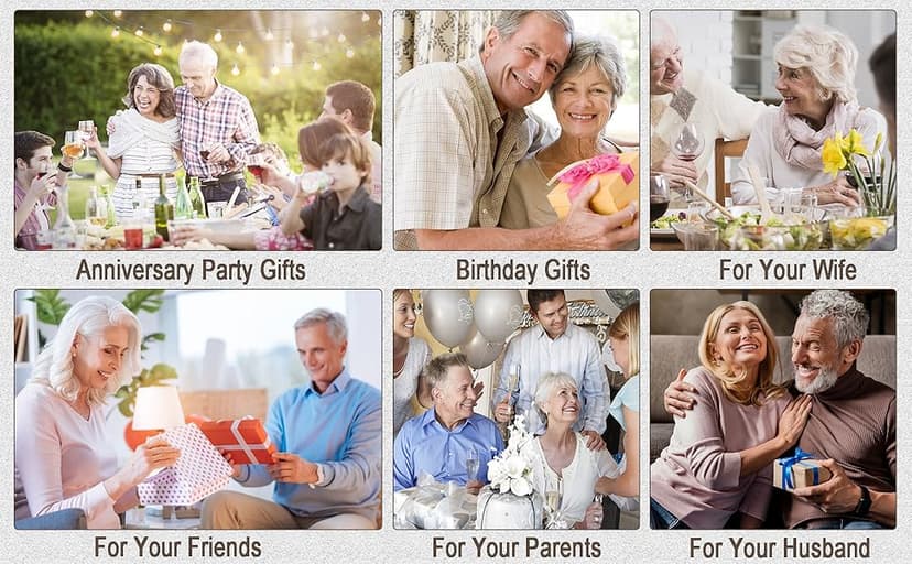 Mosslink Gifts for 25th Anniversary Blanket, 25th Silver Wedding Anniversary Couple Gifts for Dad Mom Parents Friends, 25 Years of Marriage Throw Blankets for Husband Wife Her Him 50"x60"