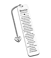 Bookmark Gifts for Best Friend Friendship Gift for Women Christmas Stocking Stuffers Friends Sentimental Gifts for Friend Best Friend Birthday Graduation Gifts for Women Female Friend Gift Ideas