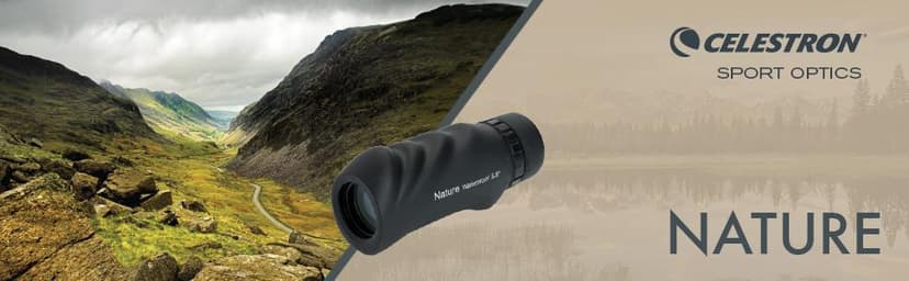 Celestron – Nature 10x25 Monocular – Ideal for Hiking and Wildlife Viewing – Multi-Coated Optics – 25mm Objective Lens – BaK-4 Prism –Twist-Up Eyecup – Waterproof & Fogproof