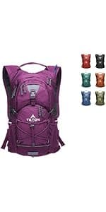 Teton Oasis/Trailrunner Hydration Backpack – Lightweight Water Pack with 2L/3L Bladder for Hiking, Running, Cycling, Biking – 2L/18L/22L Sizes – Sewn-in Rain Cover – Fits Men and Women