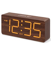 DreamSky Super Loud Alarm Clock for Heavy Sleepers - RGB Small Digital Clock for Kids Bedroom Bedside Nightstand, Electric Desk Clock with Large Number, Dimmer, Adjustable Volume, USB-C Powered