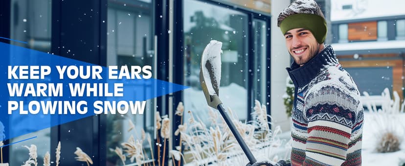 Lauzq Winter Fleece Ear Warmers Muffs Headband for Men Women Kids Ski Running Cycling