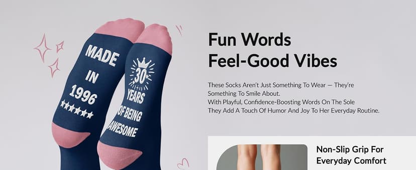 Cotton Crew Socks, Funny 30th 40th 50th 60th 70th Gifts for Mom Wife Birthday Presents Belloxis Birthday Gifts for Women, Non-Slip Cotton Socks for Her Birthday B0G7BRF3VB