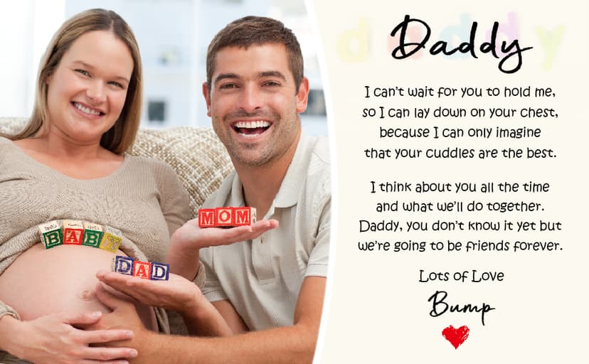 TONY & SANDY First Time Dad Gifts, Daddy to be Bracelet, New Dad Gifts for Men on Father's Birthday Christmas