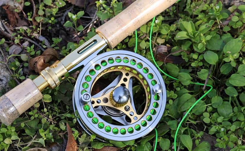 Sougayilang Fly Fishing Reel Large Arbor 2+1 BB with CNC-machined Aluminum Alloy Body and Spool in Fly Reel