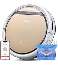 ILIFE A30 Pro Robot Vacuum and Mop, Self Emptying Station for 60 Days, 5000Pa Suction, LiDAR Navigation, No-Go Zones, 2.4G WiFi/App/Alexa/Remote Control, Roller Brush for Carpet, Hard Floors, 110V