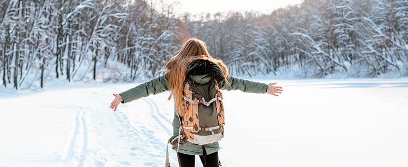 Rominz Women's Winter Snow Boots - Waterproof Black Fur Lined Warm Mid Calf Non-Slip Ankle Boots - White Lace-Up Platform