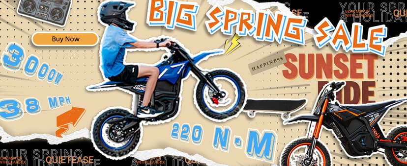 Electric Dirt Bike for Adults Teens, 3000W Brushless 220Nm Motor - 45° Slope, 38 MPH, 48V/23.5Ah Removable Battery, Dual Hydraulic Brakes & Full Suspension Electric Motorcycle for Age 13+