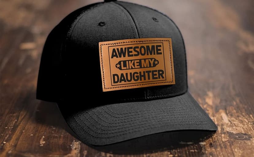Gifts for Dad from Daughter - Funny Father Hat for Christmas - Dad Birthday Gifts from Daughter - Adjustable Fit, Comfortable Cotton, Perfect Present for Awesome Father Daughter Trucker Hat