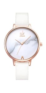 SHENGKE Creative Watch Ultra-Thin Strap Casual Fashion Quartz Minimalist Watch