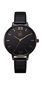 SHENGKE Creative Watch Ultra-Thin Strap Casual Fashion Quartz Minimalist Watch