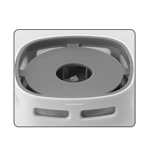 ODISTAR Desktop Vacuum Cleaner, Mini Table dust Sweeper Energy Saving,High Endurance up to 90 mins,Cordless&360º Rotatable Design for Keyboard/Home/School/Office(White AA Battery)