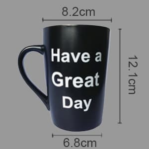 Funny Christmas Gifts Unique Coffee Mugs Have a Great Day Cute Cool Ceramic Cup Black, Best Holiday and Birthday Gag Gifts, 15 Oz
