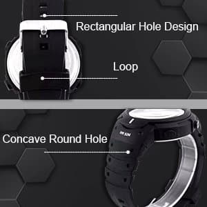 MJSCPHBJK Mens Digital Sports Watch, Waterproof LED Screen Large Face Military Watches for Men