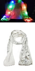 Luwint Children LED Finger Light Up Gloves - Glow Flashing Cool Fun Toys for Kids, Boy Girl 7-12 Years