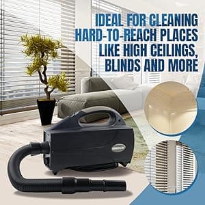 Oreck Compact Canister Vacuum Cleaner, Portable Handheld Vacuum for Carpet and Hard Floors, Lightweight, Powerful Suction with Versatile Tools, Corded Canister Vacuum Cleaners for Home Use