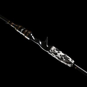 E Series - Camo Legend 2-Piece 7-Feet Casting Rod 24 Ton Carbon Fiber Baitcasting with 2 Tips - Medium and Medium Heavy Portable Bass Fishing Rod Baitcaster