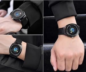 MINILUJIA Waterproof World Map Watches for Men Classic Earth Globe Moon Sun Rotating Eye-catching Cool Unique Mens Watches