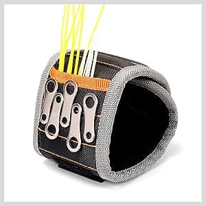HORUSDY Magnetic Wristband, Gifts for Dad, with Strong Magnets for Holding Screws, Nails, Drilling Bits, Tool Gift for Men